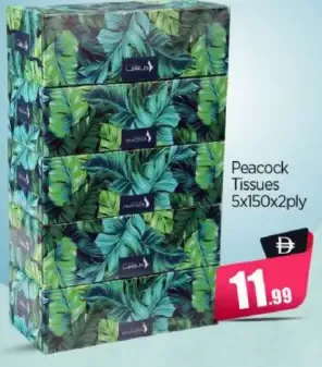 Peacock Tissues 2 ply