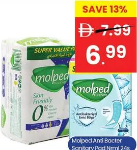 Molped Anti Bacter Sanitary Pad Long