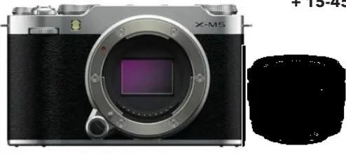 Fujifilm كاميرا بدون مرآة + عدسة 15-45Mm X-M5