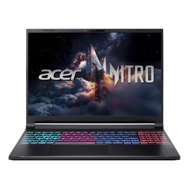 Acer Nitro V 16S Laptop, Intel Core 9-270H, 16GB RAM, 1TB SSD, 16-Inch WUXGA IPS, 8GB NVIDIA GeForce RTX 5070 Graphics Card, Windows 11 Home, Obsidian Black, ANV16S-71
