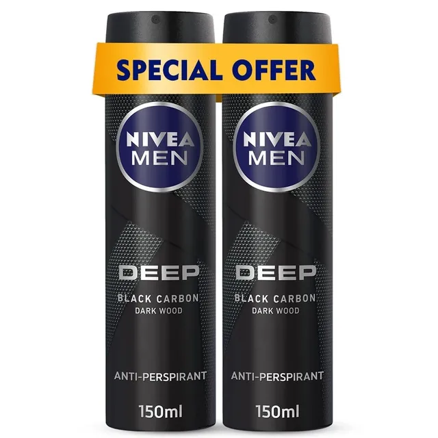 Nivea Men Deep Black Carbon Antiperspirant Spray