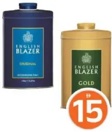 English Blazer Twin Talcum