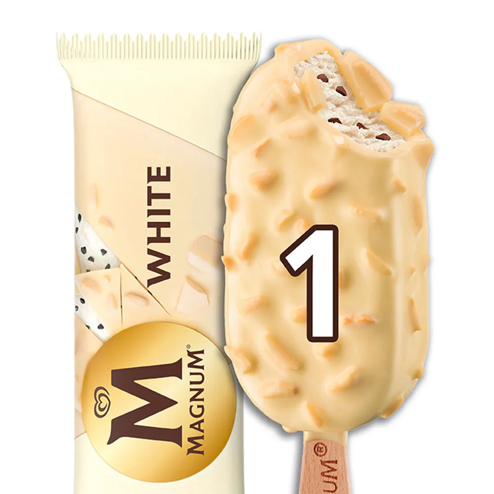 Magnum آيس كريم أبيض