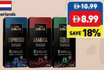 Café Dolce Espresso/ Arabica/ Gold Capsule