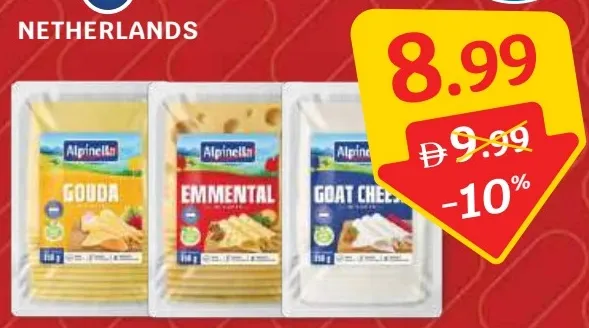 Alpinella Cheese Slices Gouda
