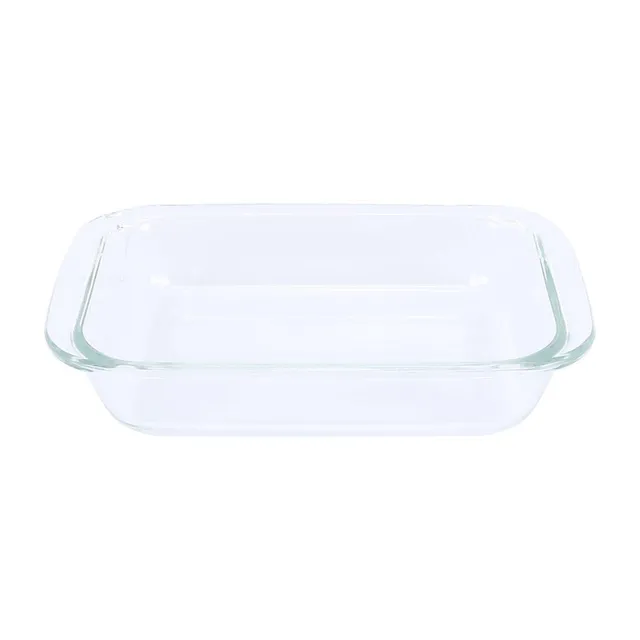 Chefline HSAP25L Borosilicate Glass Rectangle Baking Dish, Transparent