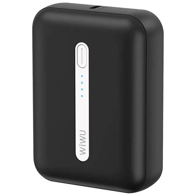 Wiwu 10000 mAh Portable Mini Powerbank, Black, WI-P033BLK