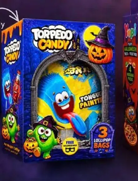 Torpedo Candy بيج بوم حلوى المصاصة بالفراولة