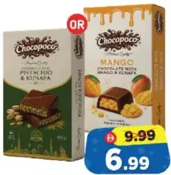 Chocopoco Chocolate With Pistachio & Kunafa /Kunafa Chocolate Mango