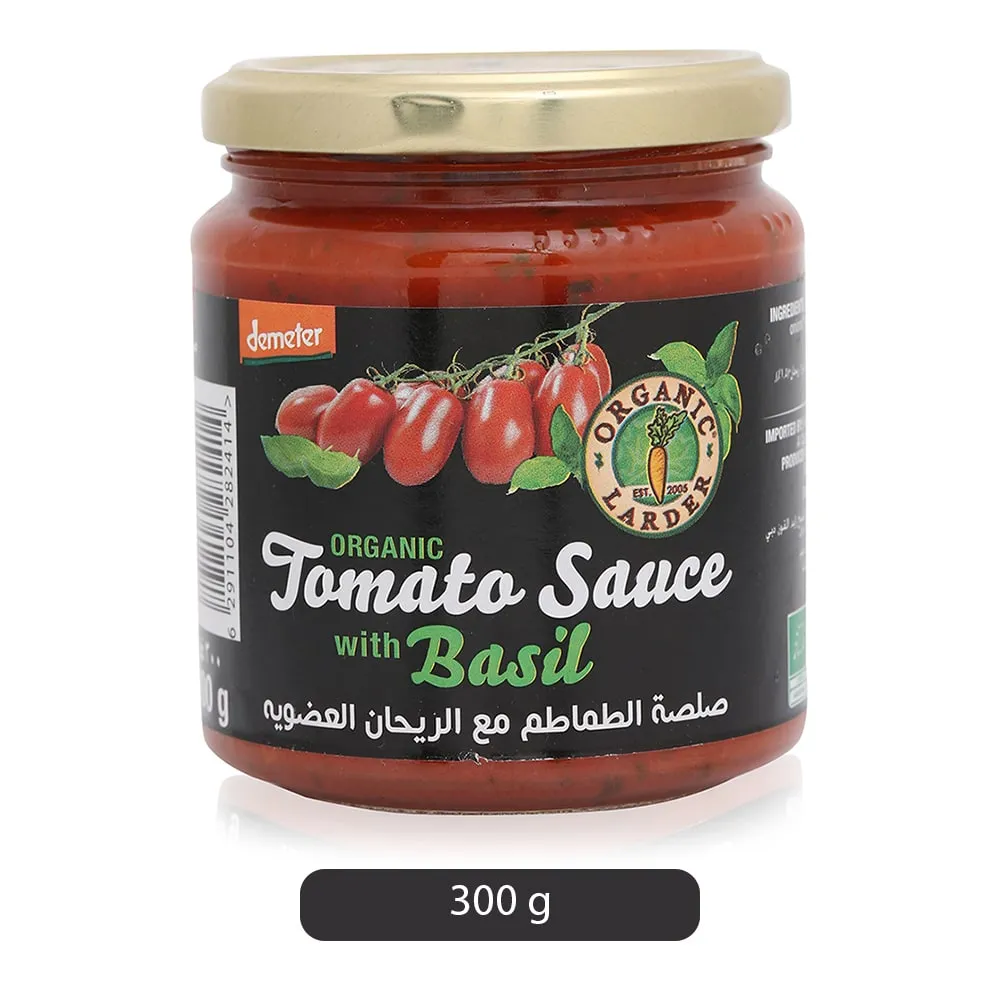 Organic Larder صلصة طماطم بالريحان