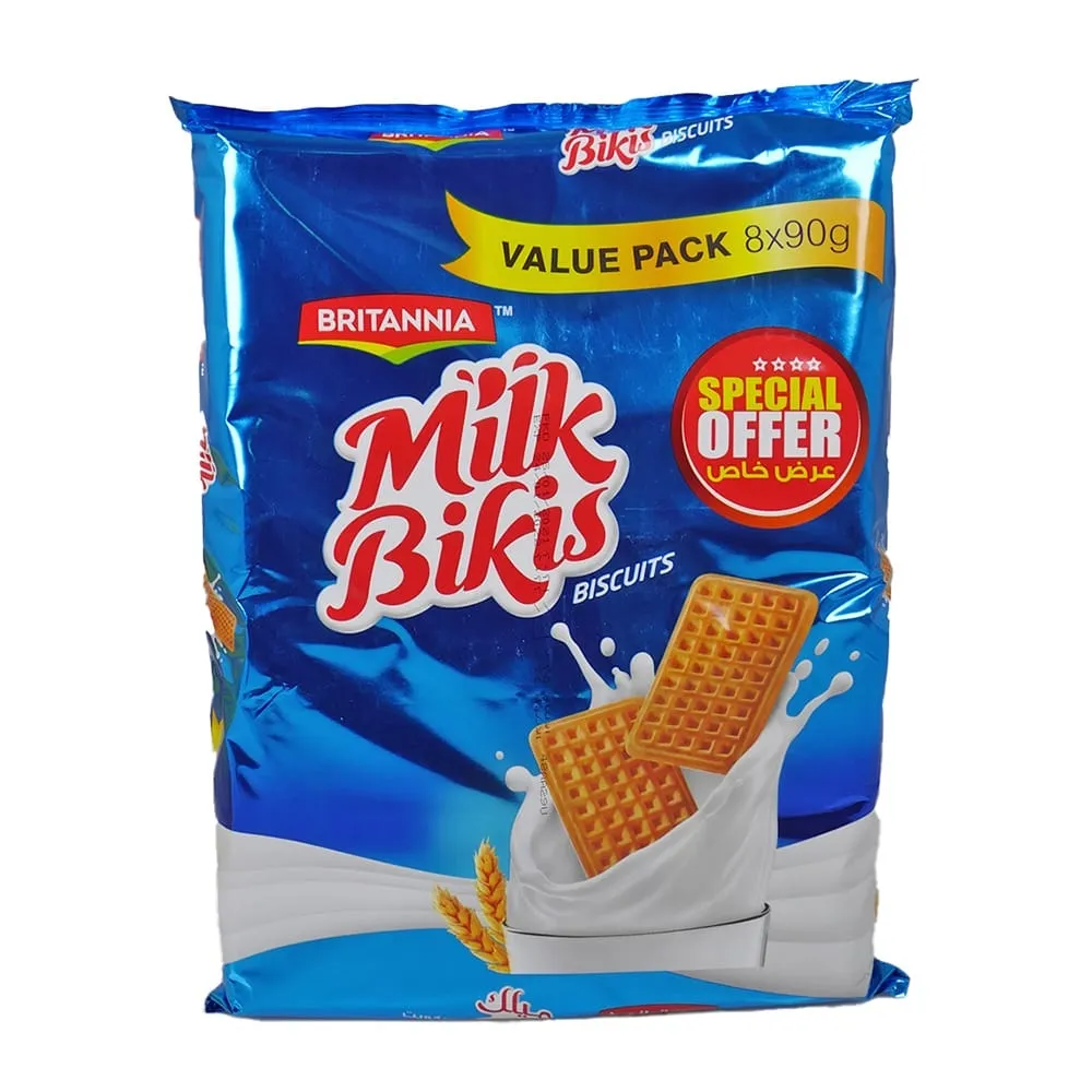 Britannia بسكويت Milk Bikis VP