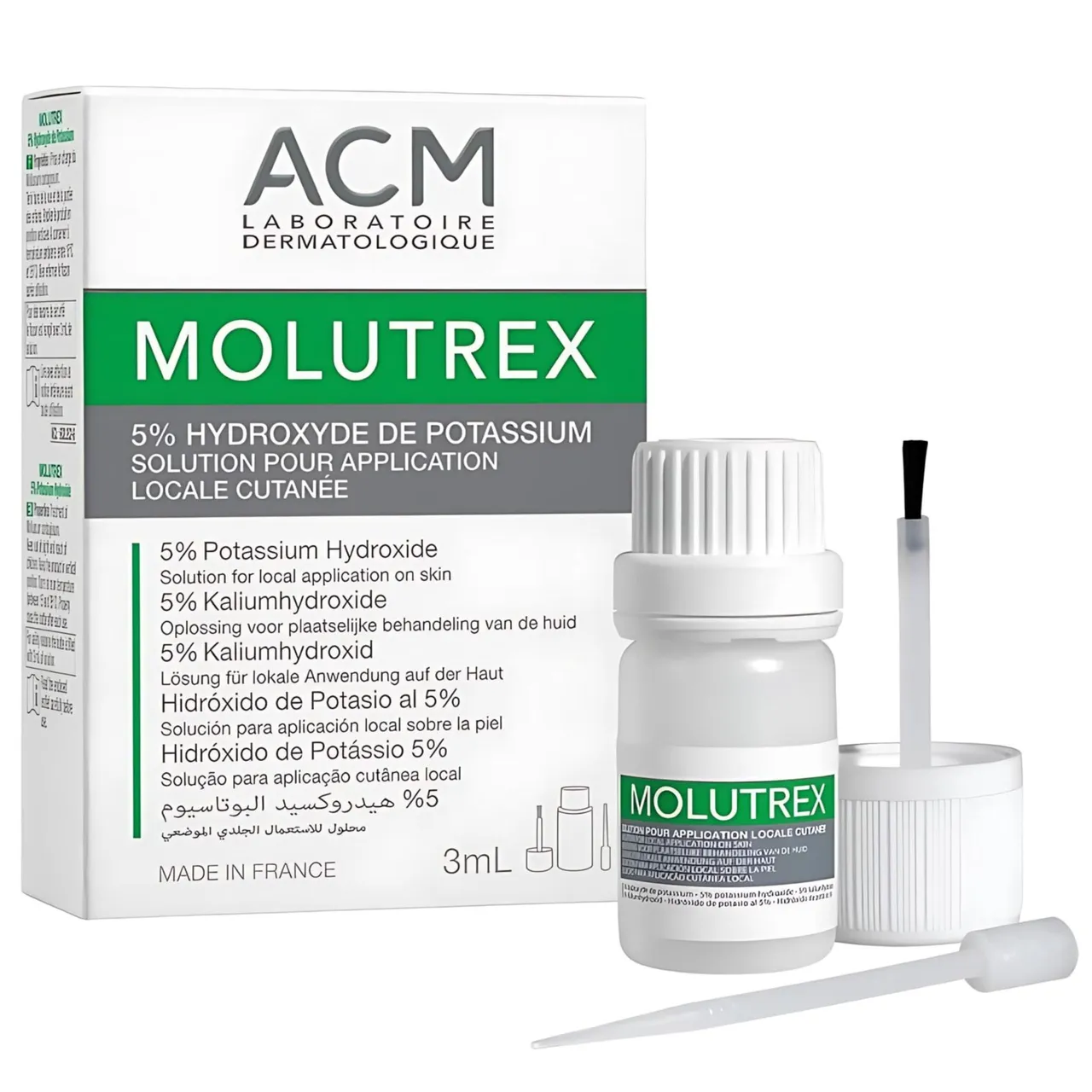 Acm محلول موضعي Molutrex بتركيز 5%