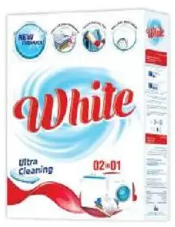 White 2 in 1 Detergent Powder