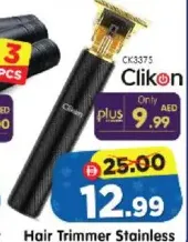 Clikon Hair Trimmer Stainless Steel + Aluminium CK3375