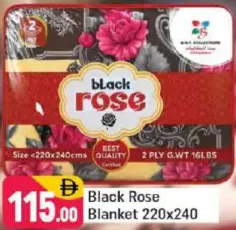 Black Rose Blanket