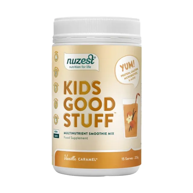 Nuzest Kids Good Stuff Multinutrient Drink Mix Vanilla Caramel