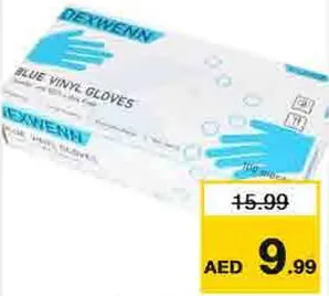 Dexwenn Blue Vinyl Gloves Assorted