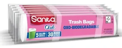 Sanita Club أكياس قمامة 5G/8G/10G