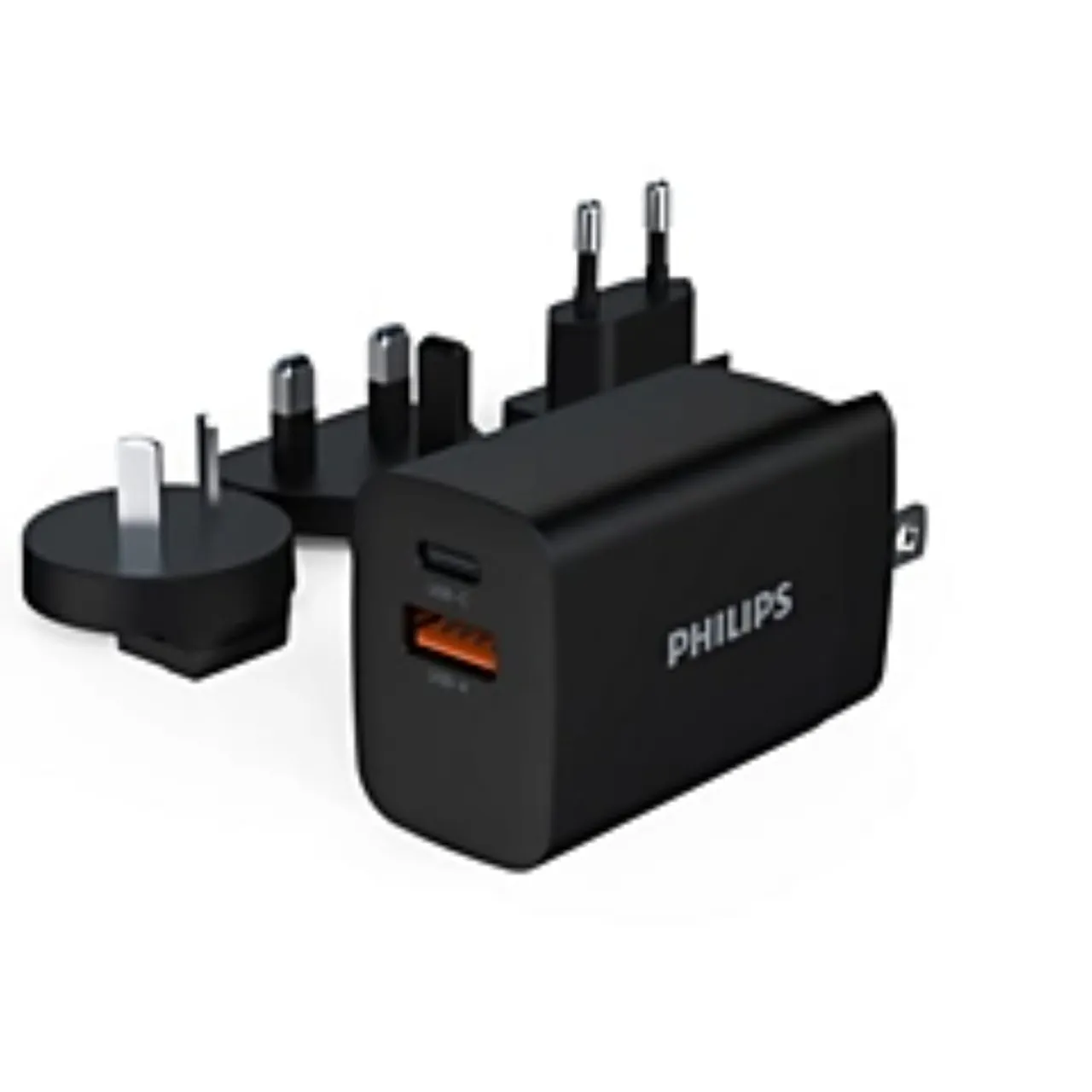 Philips شاحن سفر بقدرة 30W، أسود، DLP4330N/70