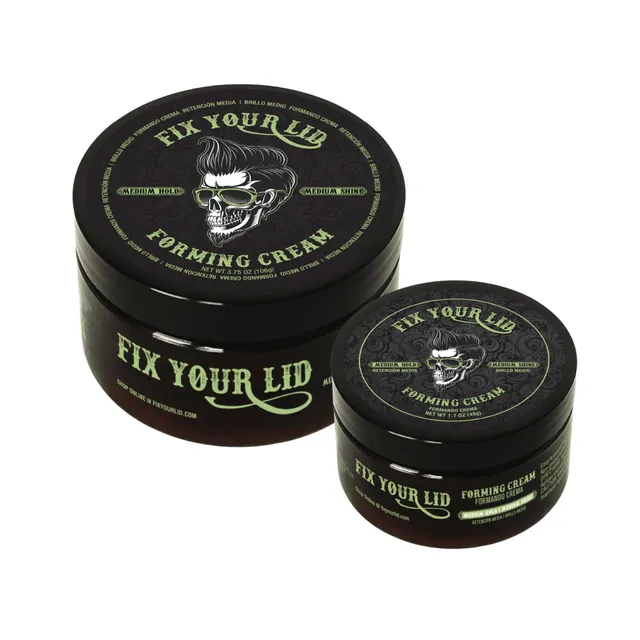Fix Your Lid Forming Cream for Men, Medium Hold, 3.75 oz1.7 oz Bundle
