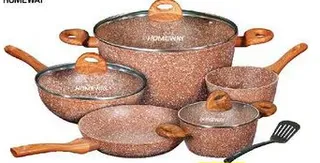 Homeway Spice Marble Cookware Set Forged