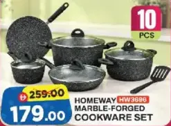 Homeway Forged Marble Cookware Set HW3696