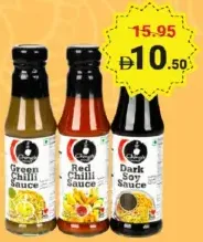 Ching's Secret Assorted Sauce Green Chilli / Red Chilli / Dark Soy