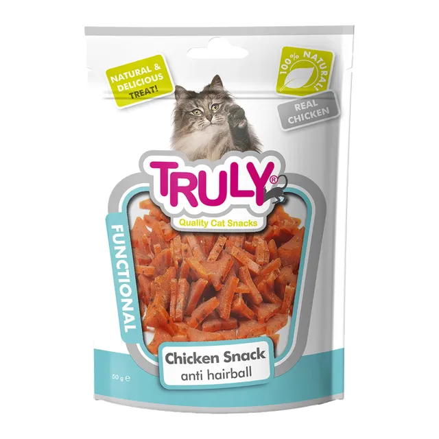 Truly Chicken Snack Anti Hairball Cat Snacks