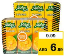 Melco مشروب بنكهة المانجو/البرتقال