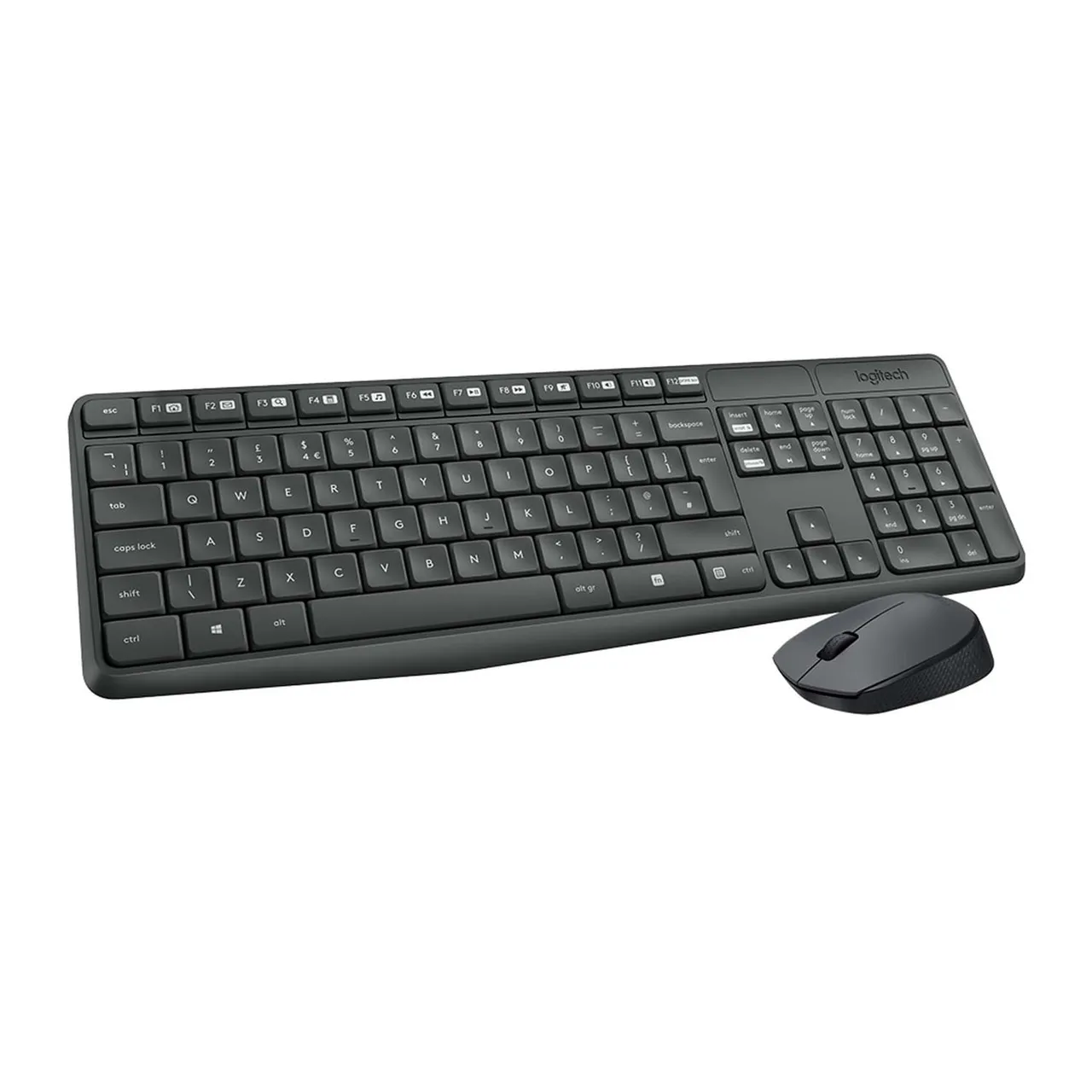 Logitech طقم لوحة مفاتيح وماوس لاسلكيين mk235