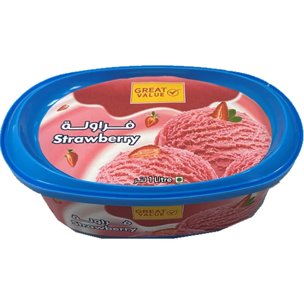 Great Value آيس كريم فراولة Soft Scoop