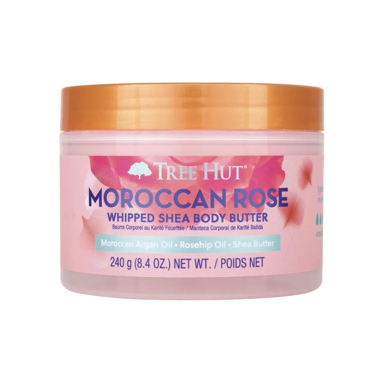 Tree Hut زبدة الجسم Wi بالورد المغربي Mrocan Rose
