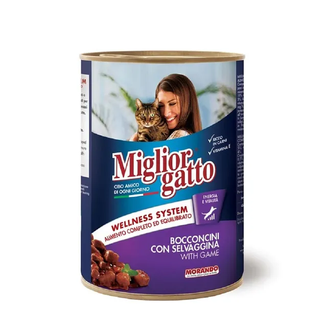 Miglior Gatto Chunks with Game Cat Wet Food