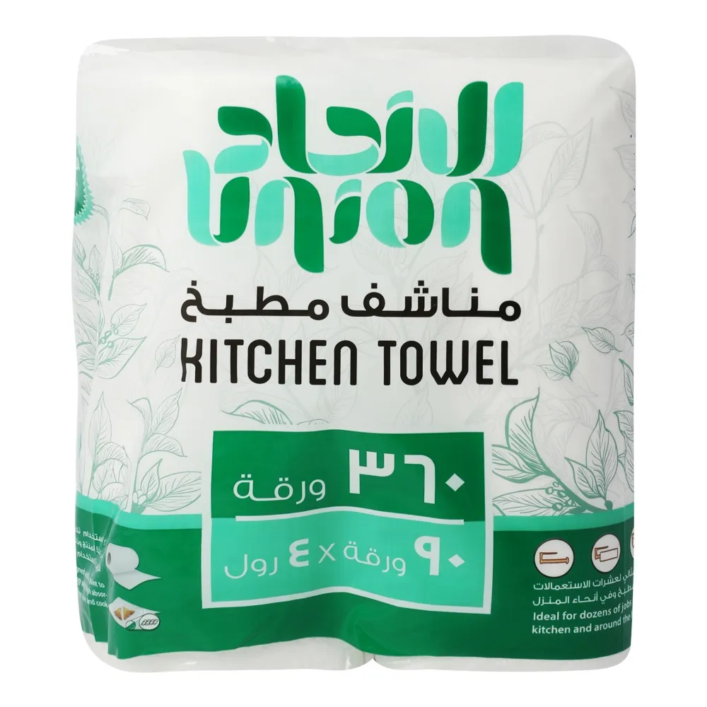 Union مناشف مطبخ - 90 Sheets x 2 Ply x 4 Roll