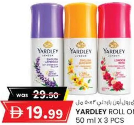 Yardley Roll On