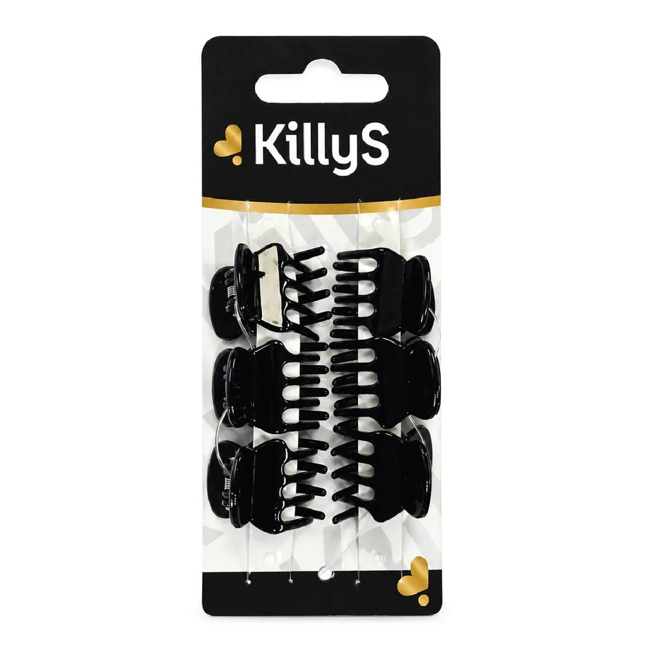 Killys مشابك شعر سوداء، 6 قطع، إكسسوارات شعر بثبات متوسط