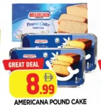 Americana كيك باوند بالفانيليا