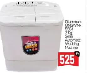 Olsenmark Semi Automatic Washing Machine OMSWM-5504