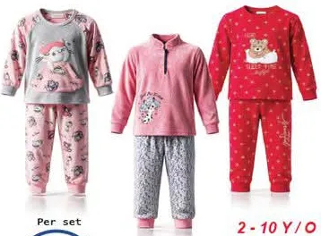 Girl’s pajama set assorted Long Sleeve