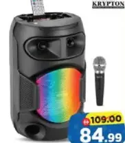 Krypton Portable Party Speaker With Mic