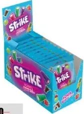 Strike حلوى حامضة على شكل حبال بنكهة الفواكه المشكلة
