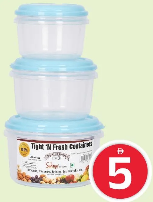 Sahar Tight N Fresh Containers