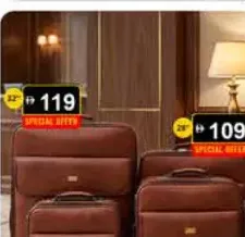 Double Two Leather Trolley Bag