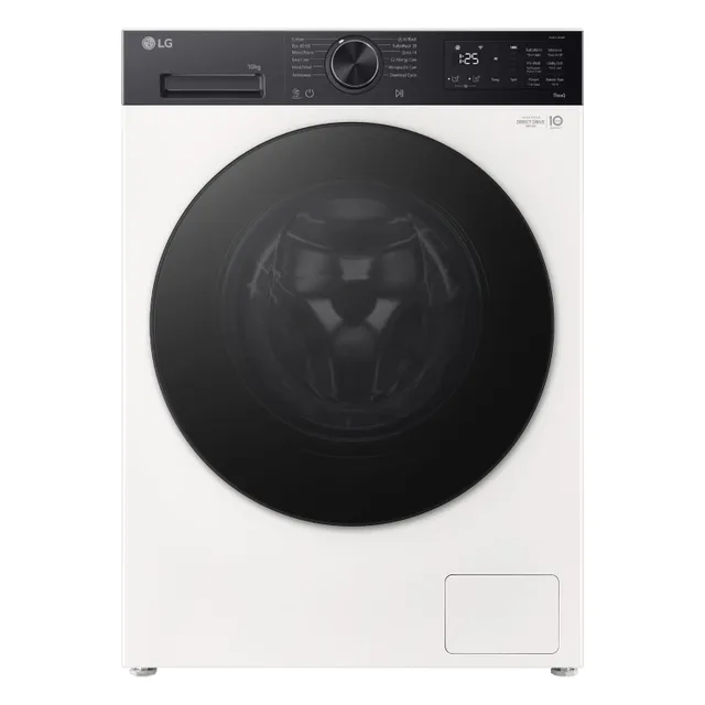 LG Front Load Washing Machine, 1400 RPM, Essence White, F4X5RYP28