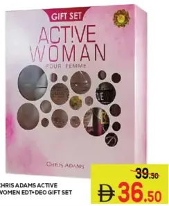 Chris Adams Active Women Edt+Deo Gift Set
