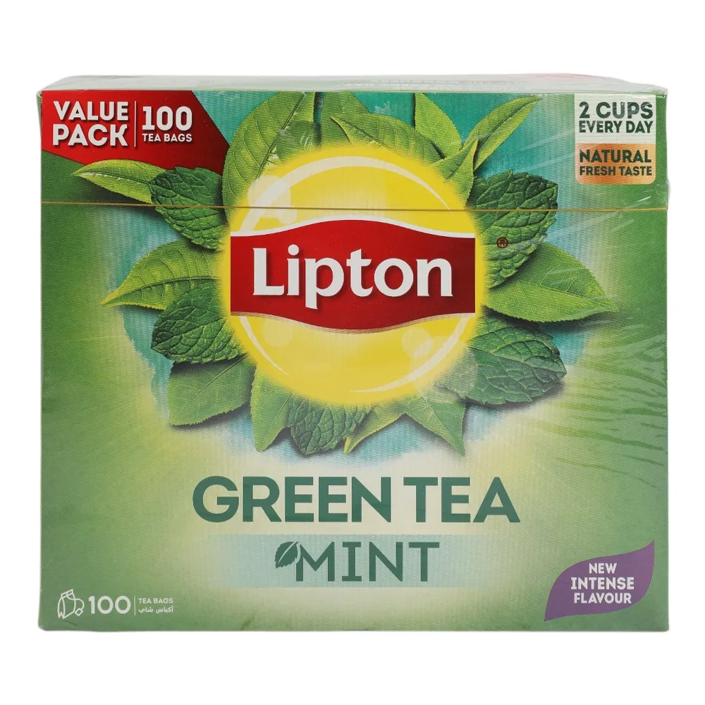 Lipton شاي أخضر بالنعناع (100 Bags)