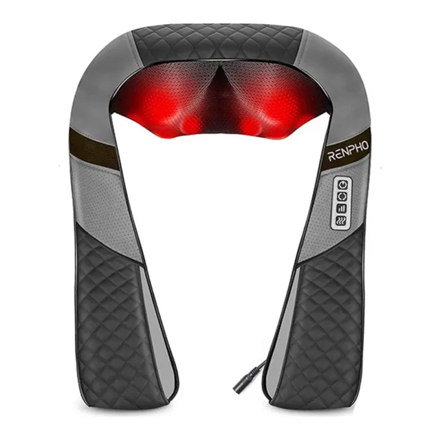 Renpho Shiatsu Neck & Back Massager, Black, RP-SNM061