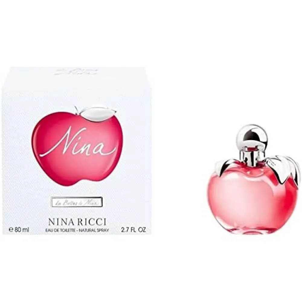 Nina Ricci Nina بخاخ أو دو تواليت قابل لإعادة التعبئة للنساء، 2.7 Ounce
