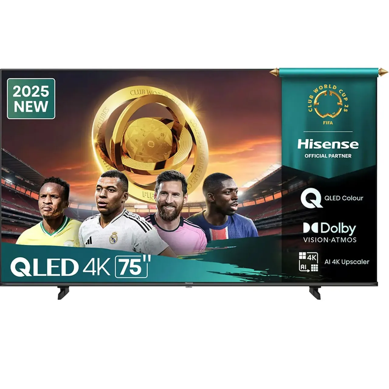 Hisense تلفاز ذكي Q61 Series مقاس 75 inches بدقة 4K QLED موديل 75Q61Q
