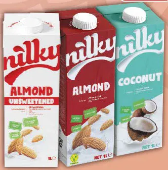 Nilky حليب لوز غير محلى/ حليب لوز/ حليب جوز الهند